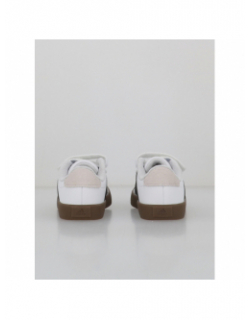 Baskets vl court 3.0 blanc noir marron enfant - Adidas