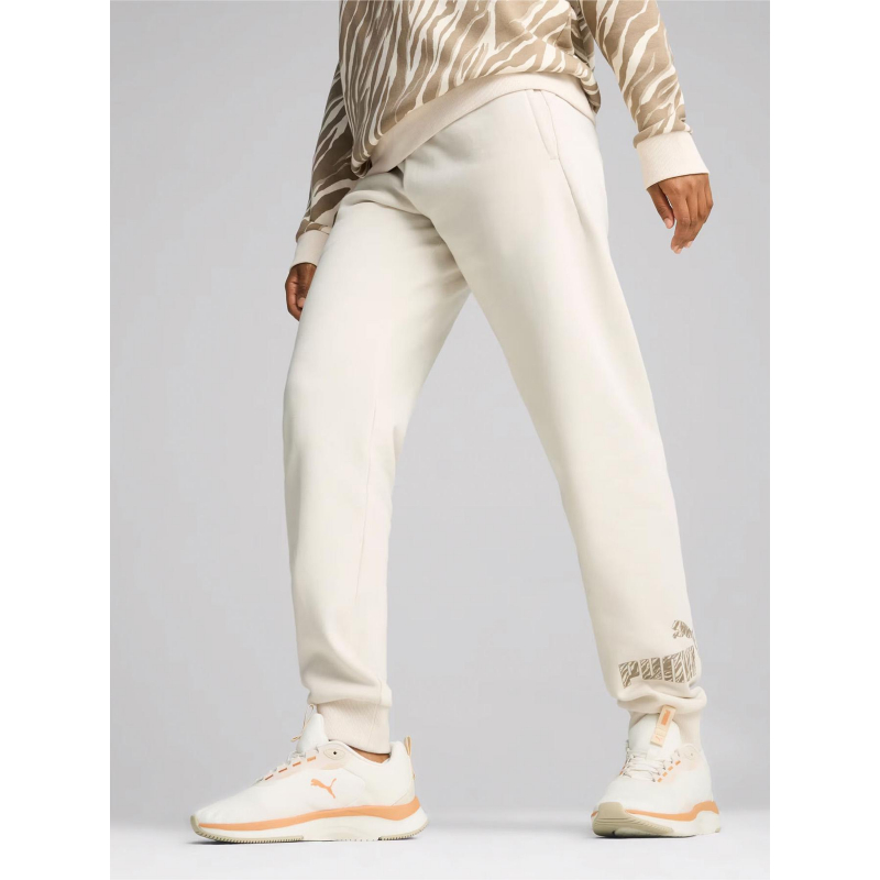Pantalon de Jogging ess ani beige femme - Puma