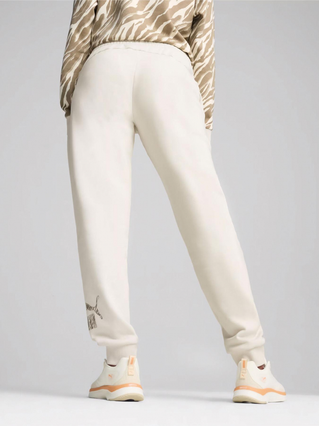 Pantalon de Jogging ess ani beige femme - Puma