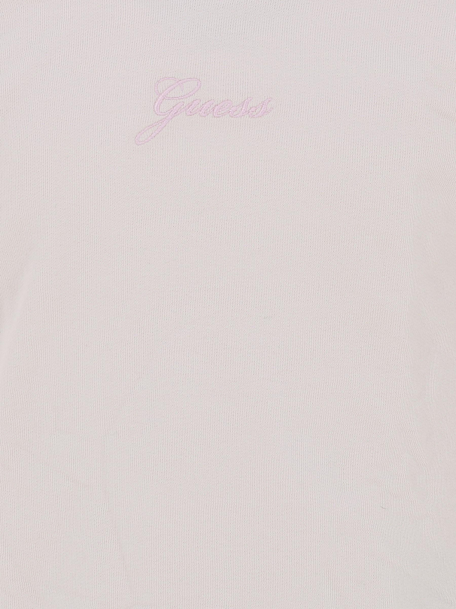 Sweat à capuche active top rose beige fille - Guess