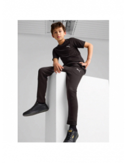 Pantalon de Jogging droit logo noir enfant - Puma