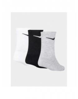 Pack 3 paires chaussettes basic noir blanc gris enfant - Nike
