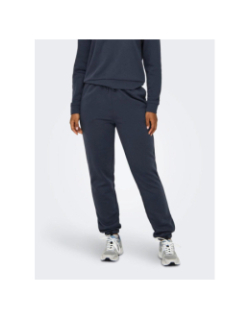 Pantalon de Jogging uni comfort brush bleu marine femme - Only