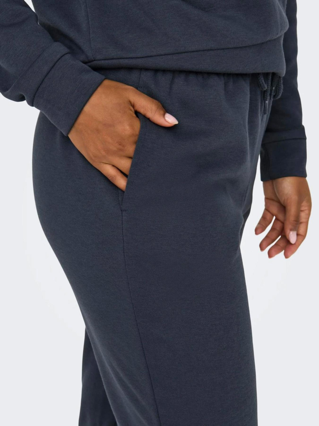 Pantalon de Jogging uni comfort brush bleu marine femme - Only