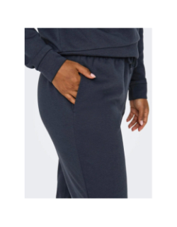 Pantalon de Jogging uni comfort brush bleu marine femme - Only