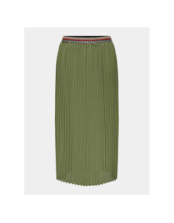 Jupe longue plissé elda kaki femme - Only