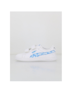 Baskets à scratch smash 3 monster blanc bleu enfant - Puma