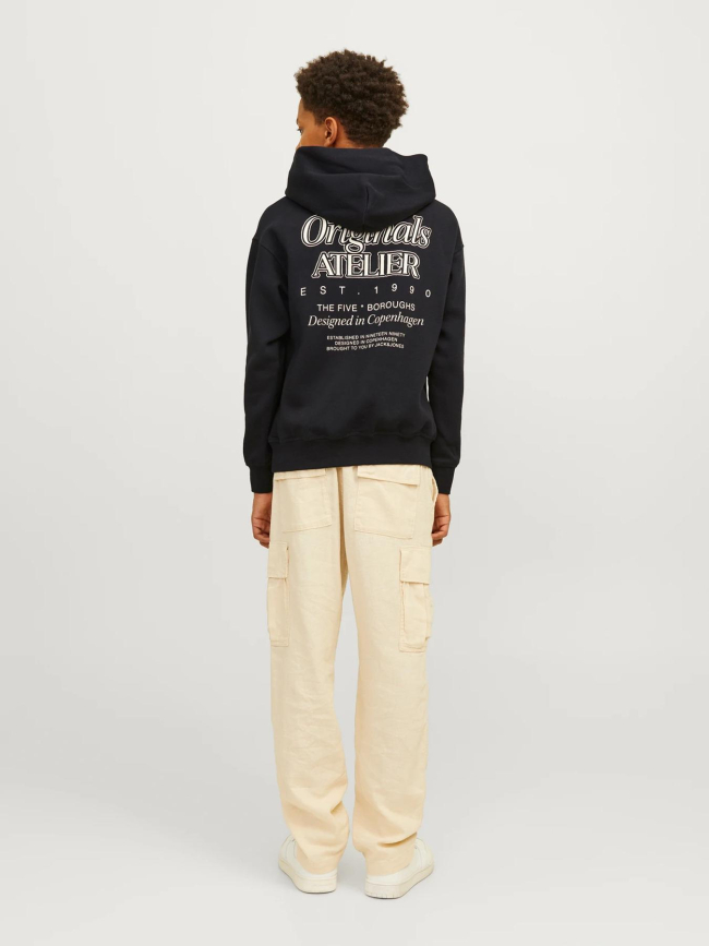 Sweat brooklyn back noir garçon - Jack & Jones
