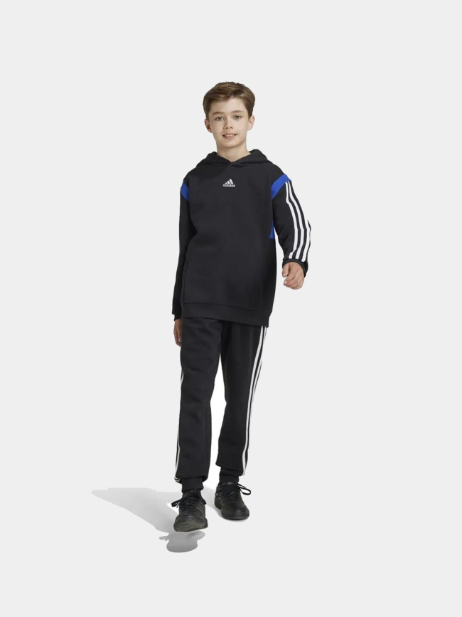 Pantalon de Jogging logo 3 stripes noir enfant - Adidas