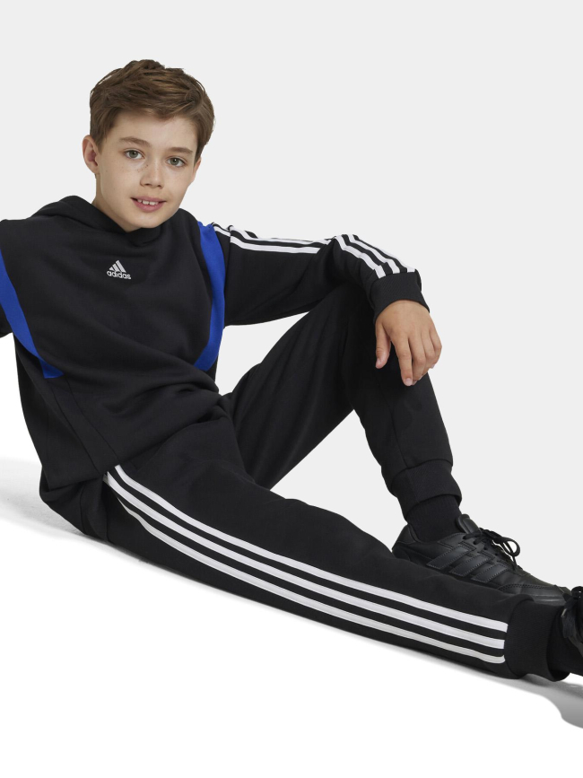 Pantalon de Jogging logo 3 stripes noir enfant - Adidas