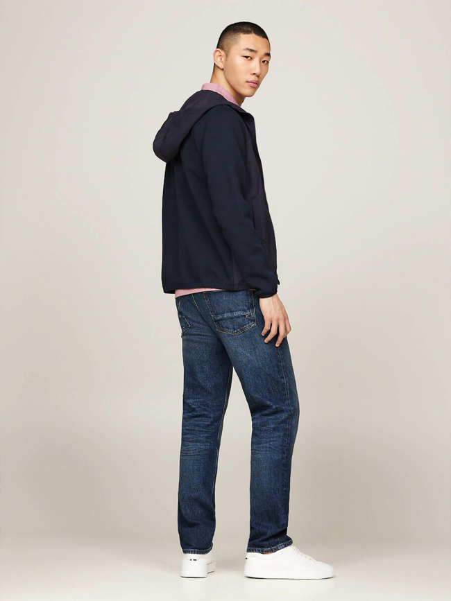 Veste bi matière monotype bleu marine homme - Tommy Hilfiger