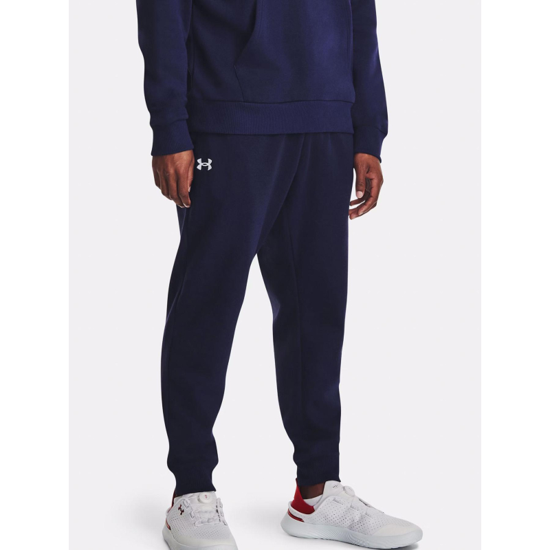 Pantalon de Jogging rival fleece bleu marine homme - Under Armour