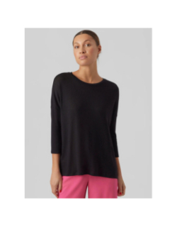 Pull fin manches 3/4 brianna noir femme - Vero Moda