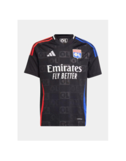 Maillot de football OL extérieur 2024-2025 noir enfant - Adidas