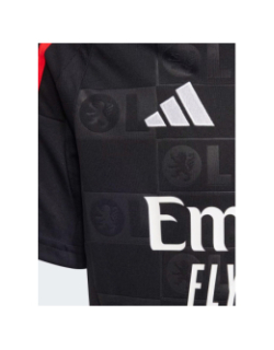 Maillot de football OL extérieur 2024-2025 noir enfant - Adidas