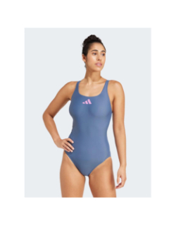Maillot de bain 3 bars bleu marine femme - Adidas