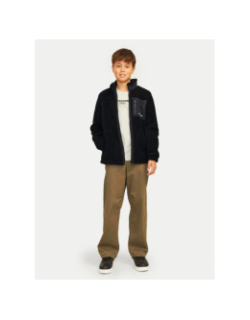 Veste en polaire jorvesterbro noir garçon - Jack & Jones