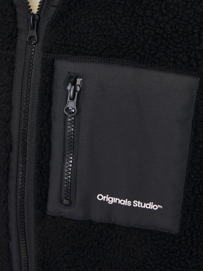 Veste en polaire jorvesterbro noir garçon - Jack & Jones