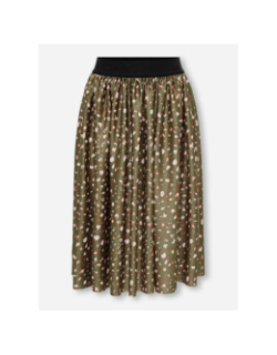 Jupe kogeleme leo aop kaki fille - Only