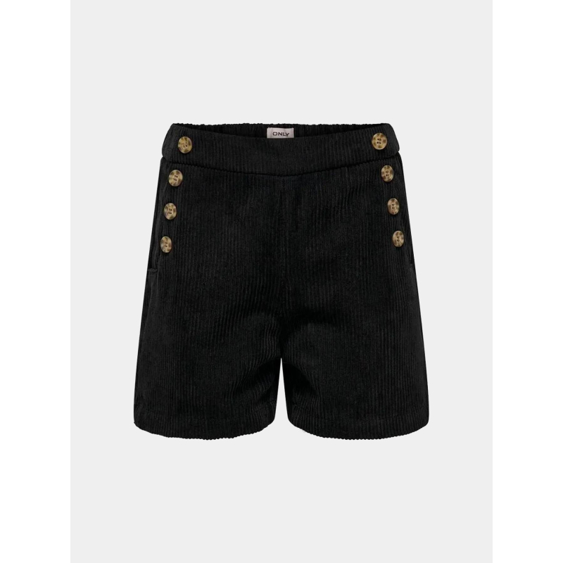 Short côtelé kogmadi noir fille - Only