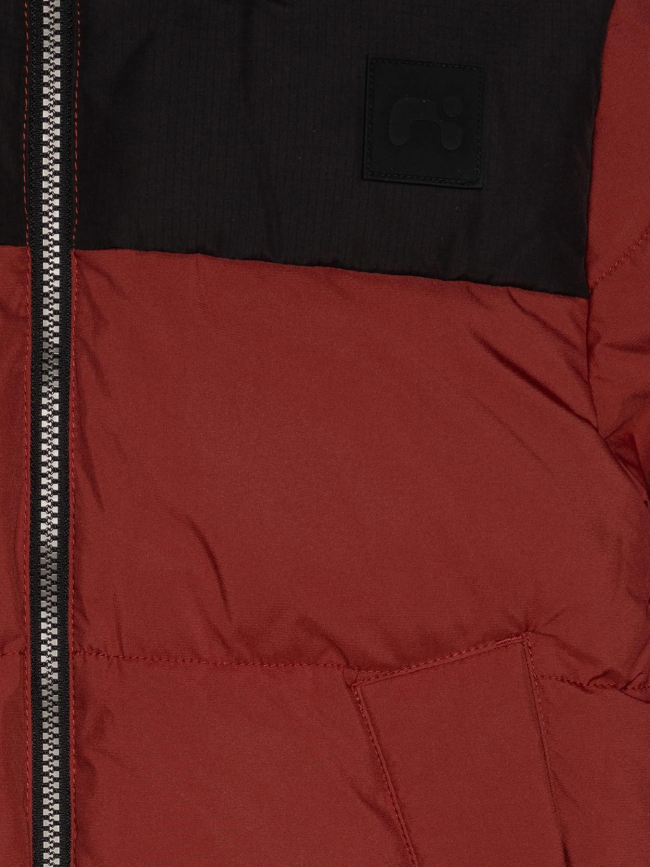 Doudoune morning bordeaux rouge noir enfant - Name It