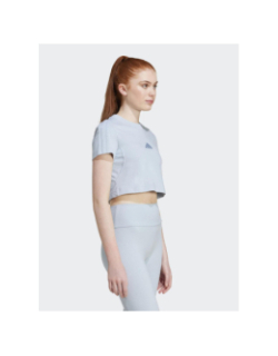 T-shirt crop à manches courtes all szn bleu femme - Adidas