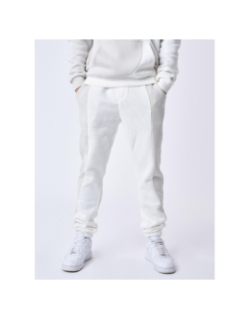 Pantalon de Jogging logo brodé bicolore blanc et gris homme - Project X Paris