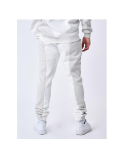 Pantalon de Jogging logo brodé bicolore blanc et gris homme - Project X Paris
