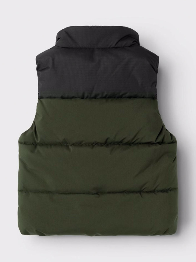 Doudoune sans manche morning kaki noir enfant - Name It