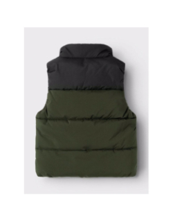 Doudoune sans manche morning kaki noir enfant - Name It