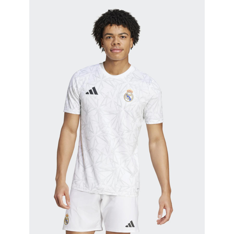 Maillot d'échauffement real madrid 24/25 blanc homme - Adidas
