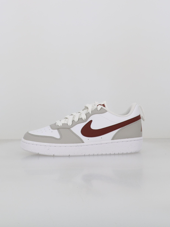 Baskets court borough recraft blanc gris ado - Nike