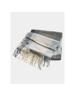 Écharpe ozir à carreaux gris homme - Le Temps Des Cerises
