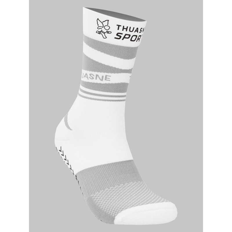 Chaussettes de compression performance grip mi-hautes blanc - Thuasne