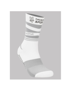 Chaussettes de compression performance grip mi-hautes blanc - Thuasne