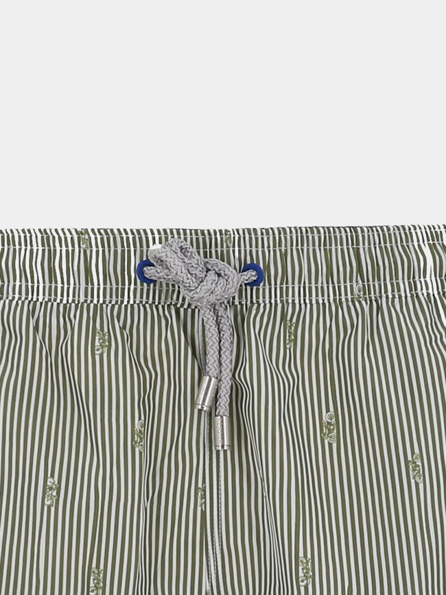 Short de bain rayé pearl kaki homme - Benson & Cherry