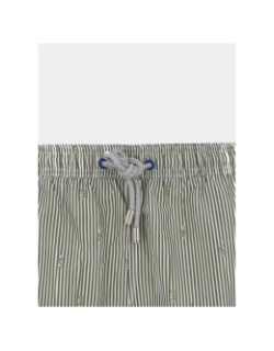 Short de bain rayé pearl kaki homme - Benson & Cherry