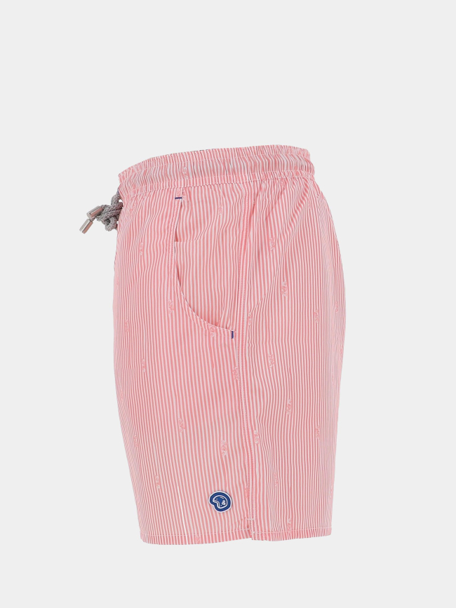 Short de bain rayé pearl rose homme - Benson & Cherry