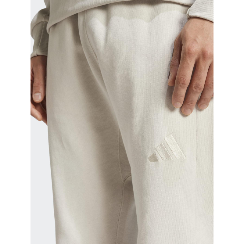 Pantalon de jogging fuselé molleton regular beige homme Adidas