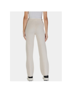 Pantalon large en maille saba crème femme - Vero Moda
