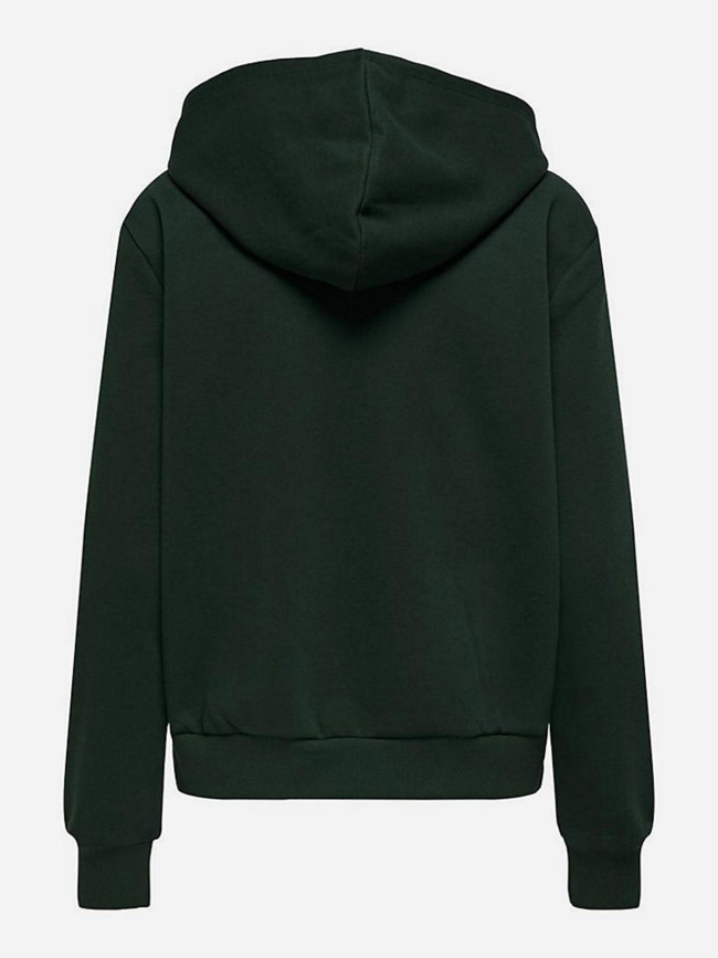 Sweat à capuche onldawnie vert femme - Only