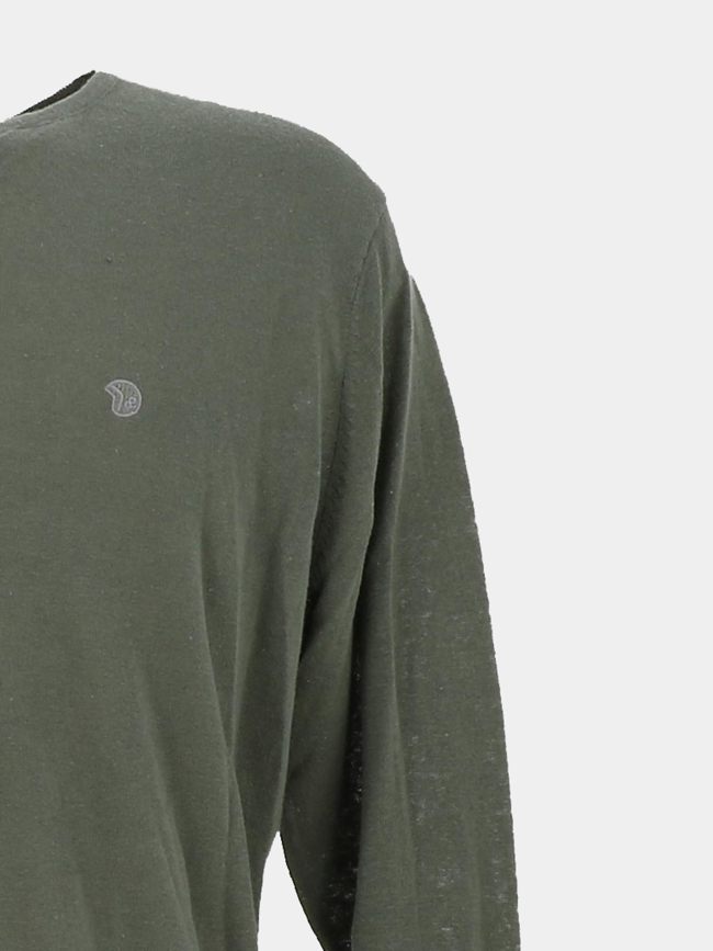 Pull fin en lin feoda kaki homme - Benson & Cherry