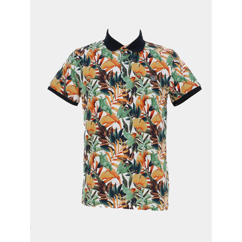 Polo imprimé getoffel vert orange homme - Benson & Cherry