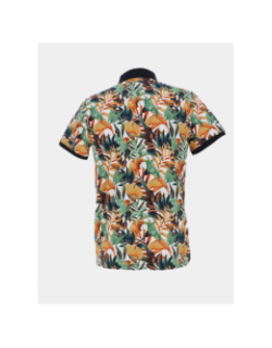 Polo imprimé getoffel vert orange homme - Benson & Cherry