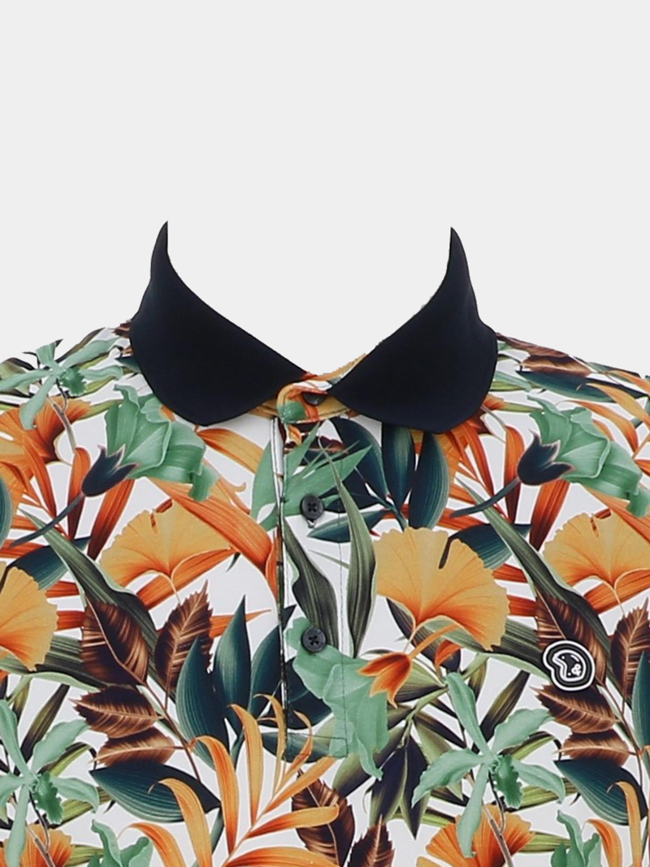 Polo imprimé getoffel vert orange homme - Benson & Cherry