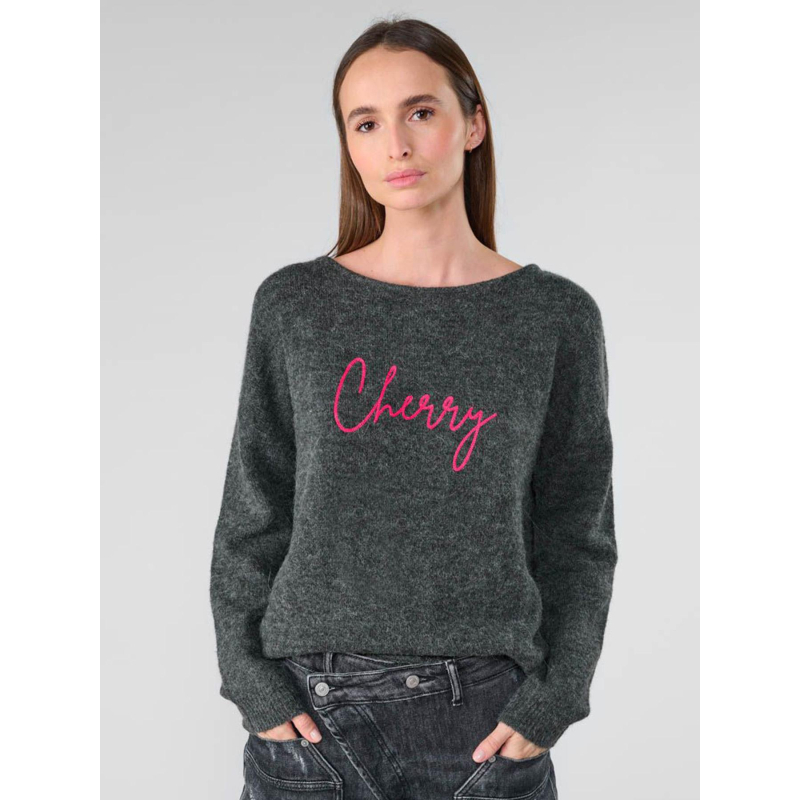 Pull gessi gris femme - Le Temps Des Cerises