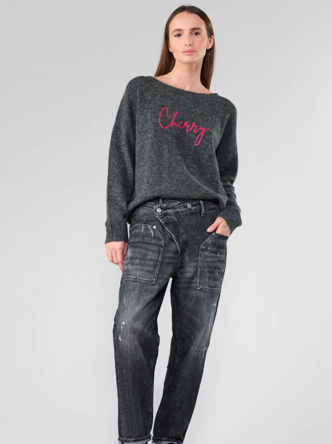 Pull gessi gris femme - Le Temps Des Cerises