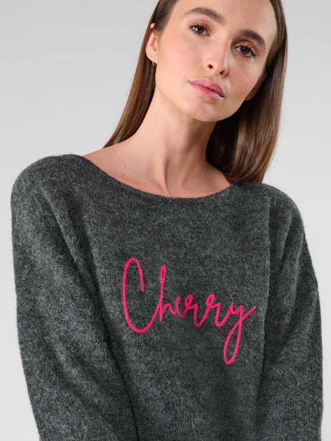 Pull gessi gris femme - Le Temps Des Cerises