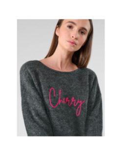 Pull gessi gris femme - Le Temps Des Cerises
