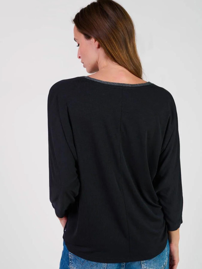 T-shirt manches longues cepada noir femme - Le Temps Des Cerises